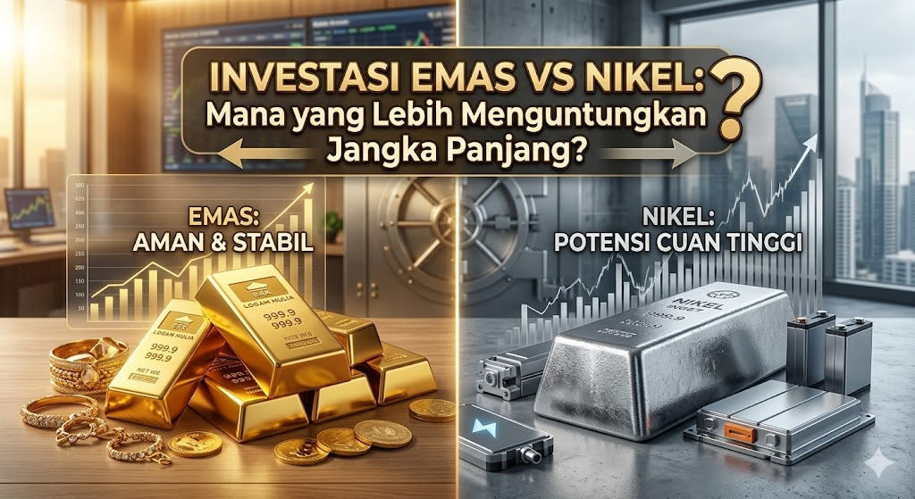 Investasi Emas vs Nikel: Mana yang Lebih Menguntungkan Jangka Panjang?