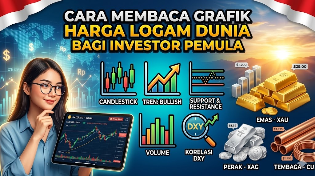 Cara Membaca Grafik Harga Logam Dunia bagi Investor Pemula