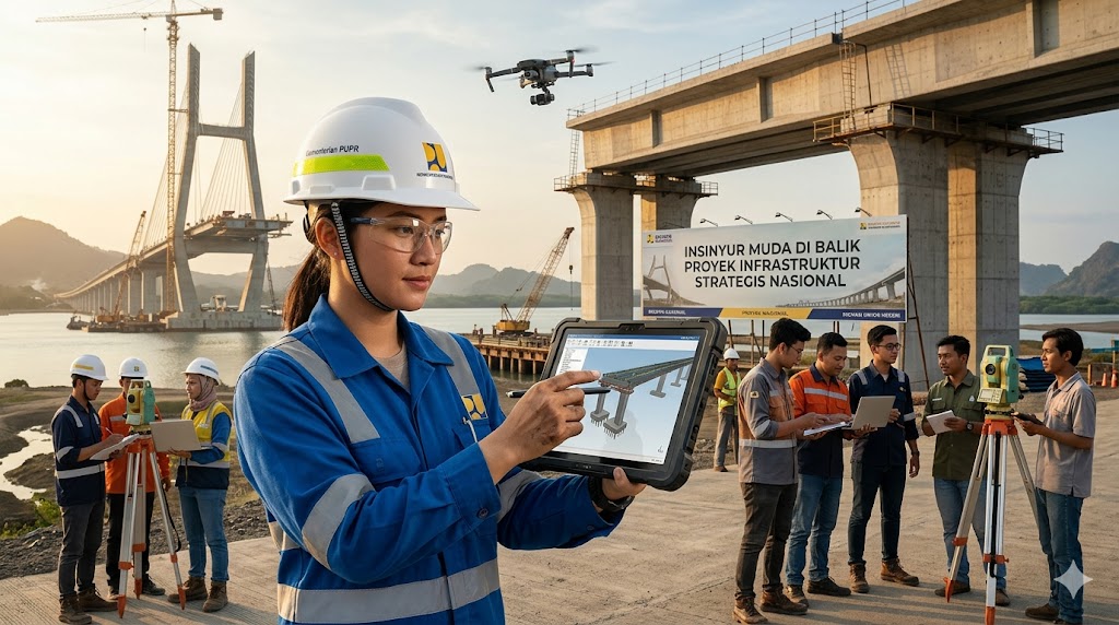 Insinyur Muda di Balik Proyek Infrastruktur Strategis Nasional