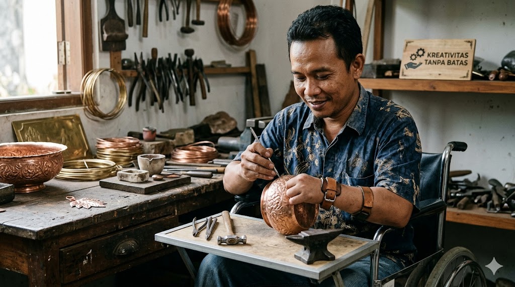 Kreativitas Tanpa Batas: Perajin Logam Difabel yang Menginspirasi